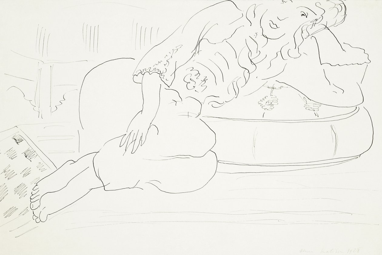 Odalisque-ruutukuvio, tyyny tekijältä Henri Matisse