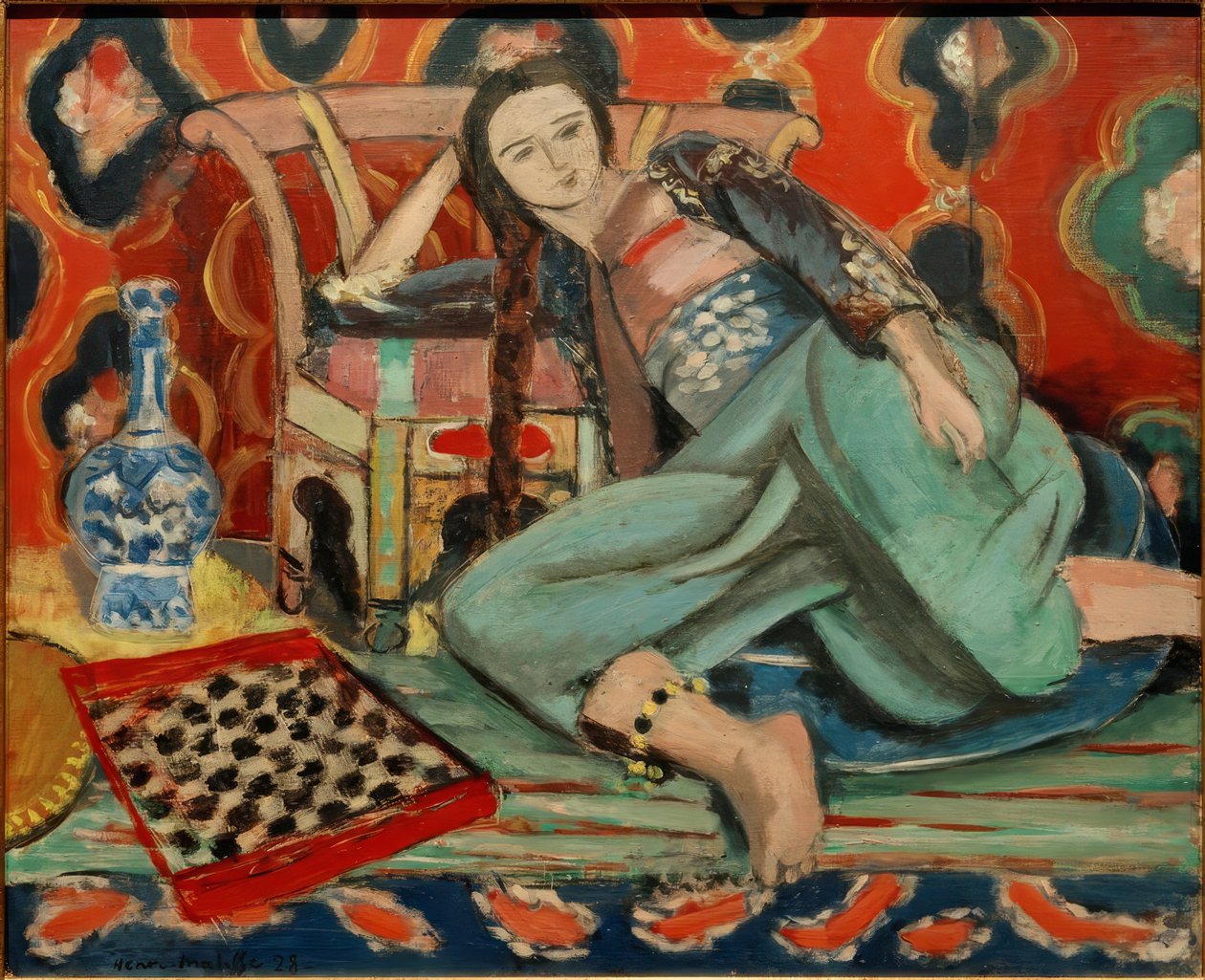 Odaliski turkkilaisessa nojatuolissa tekijältä Henri Matisse