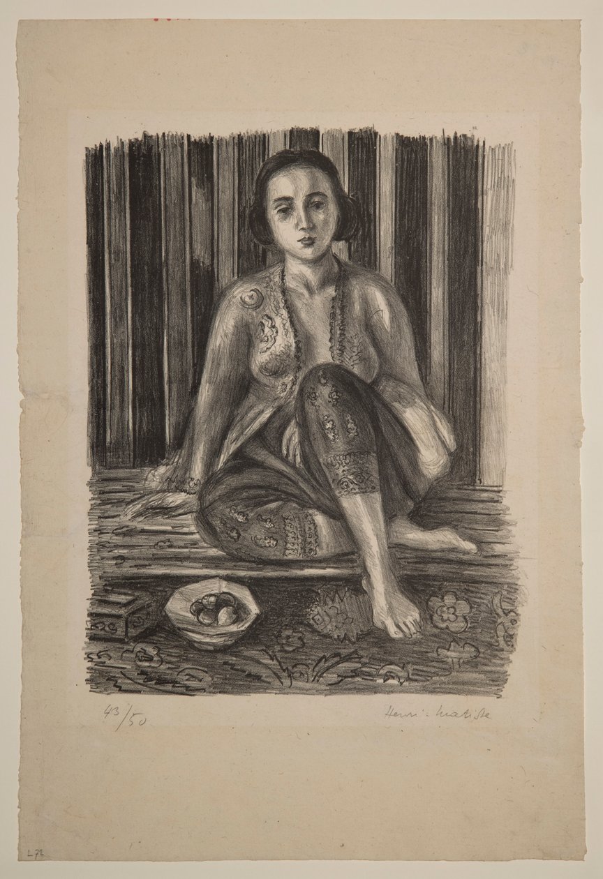 Odaliski ja hedelmäkulho tekijältä Henri Matisse