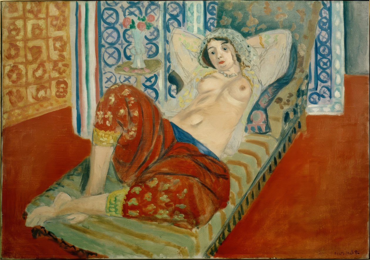 Odaliskia punaisissa housuissa tekijältä Henri Matisse