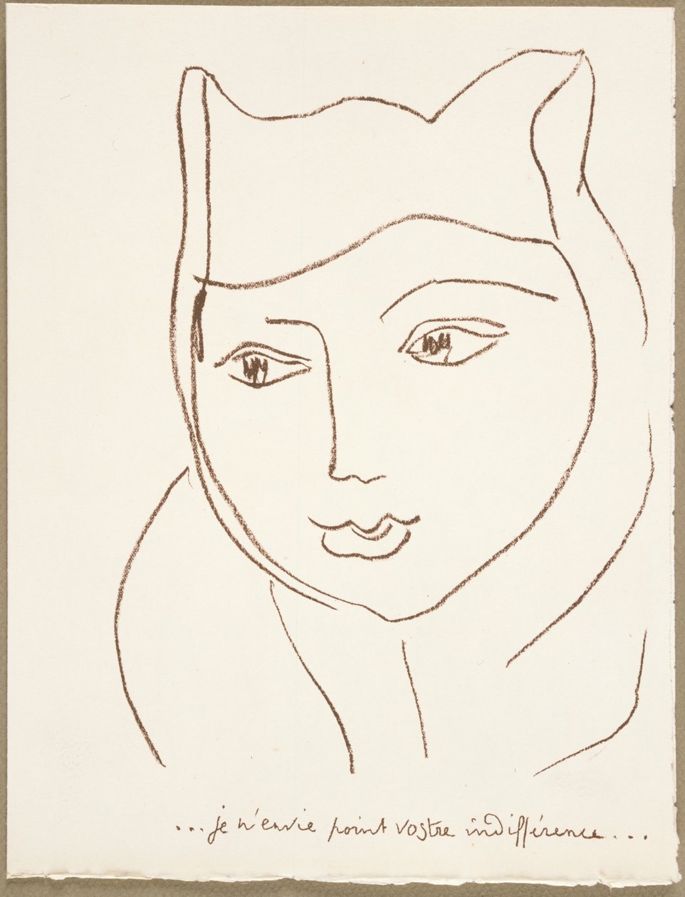 Sivu Portugalin kirjeistä tekijältä Henri Matisse