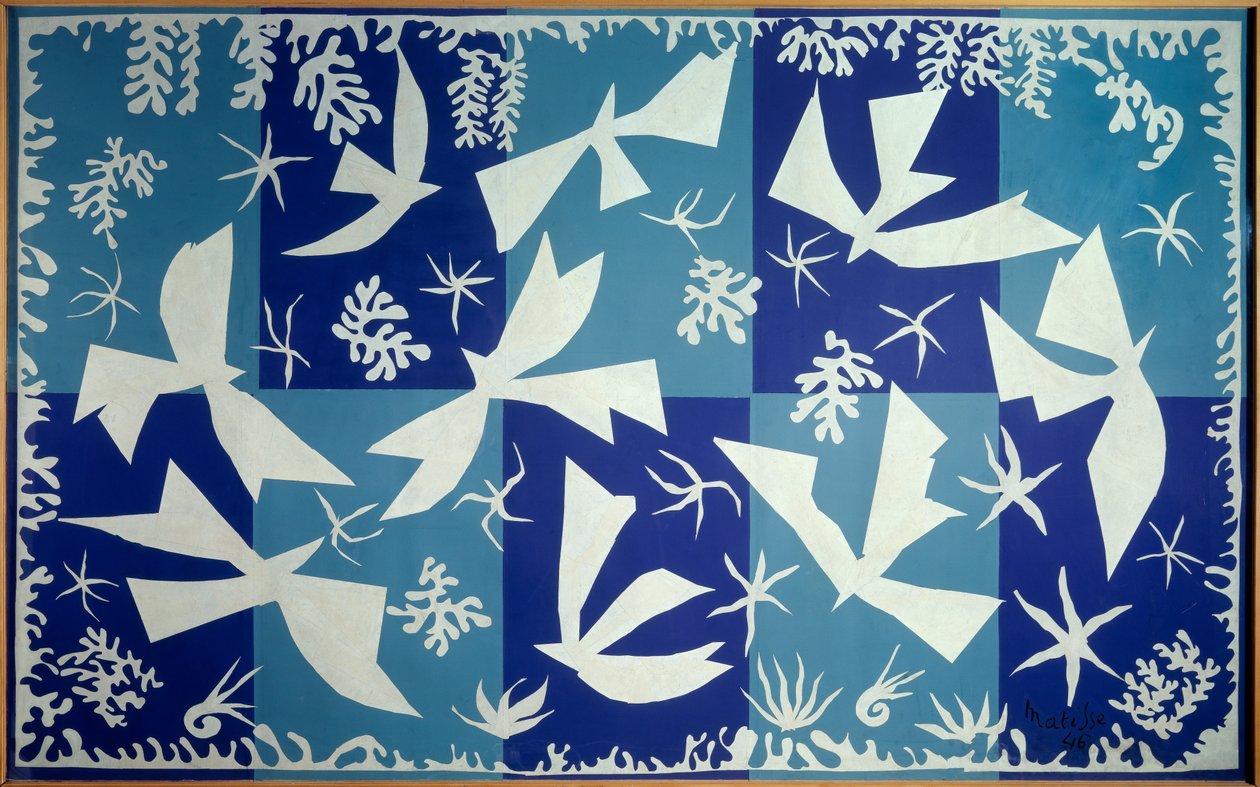 Polynesia, taivas 1946 (piirustus, kollaasi) tekijältä Henri Matisse