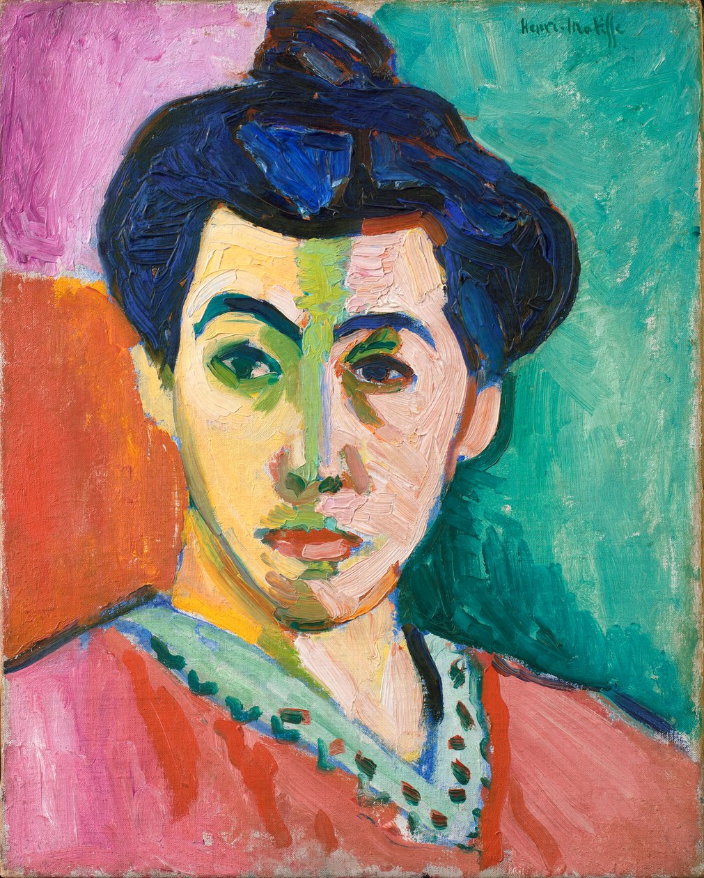 Madame Matissen muotokuva. Vihreä viiva tekijältä Henri Matisse