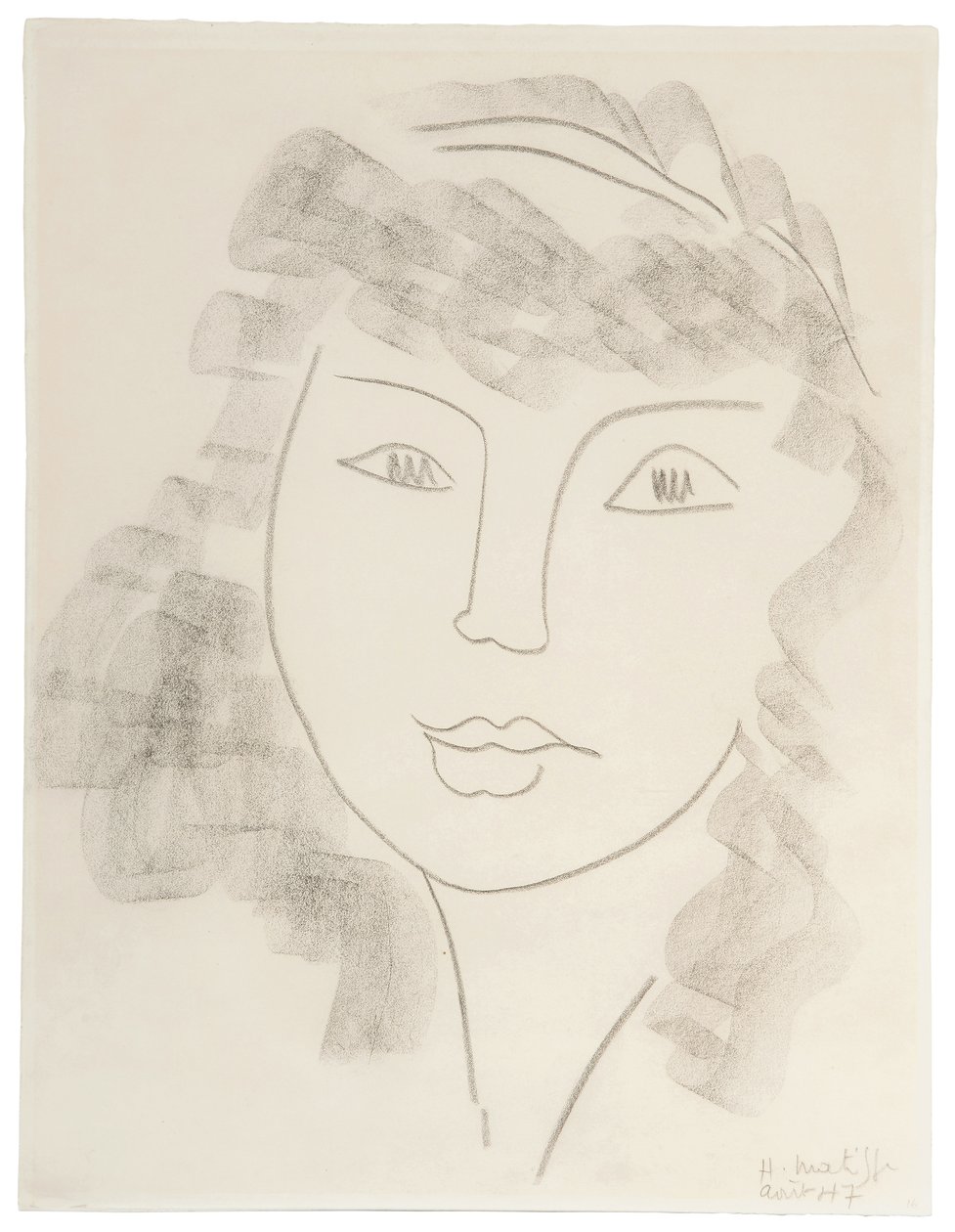 Naisen muotokuva; Portrait de Femme (Naisen muotokuva) tekijältä Henri Matisse