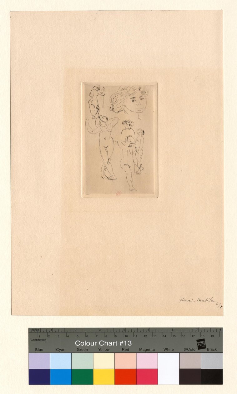 Neljä alastonkuvaa, kaksi pääkuvaa tekijältä Henri Matisse