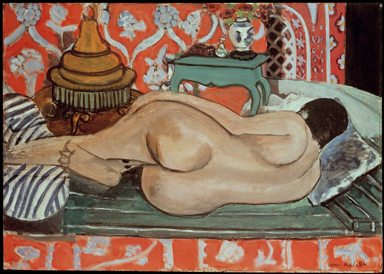 Makuuasennossa oleva alaston, selkä tekijältä Henri Matisse