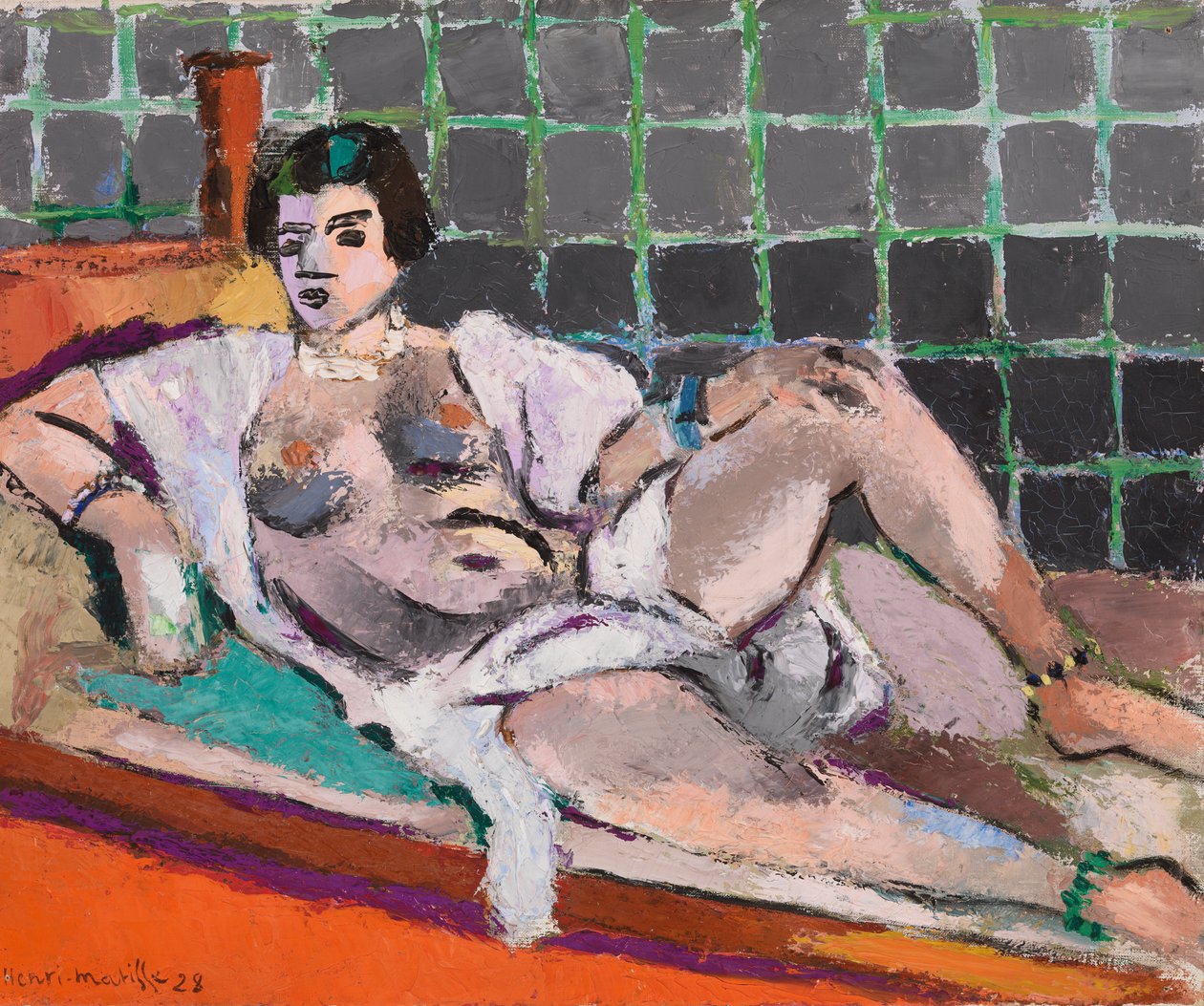 Makuuasennossa oleva odalisko (Nu étendu) tekijältä Henri Matisse