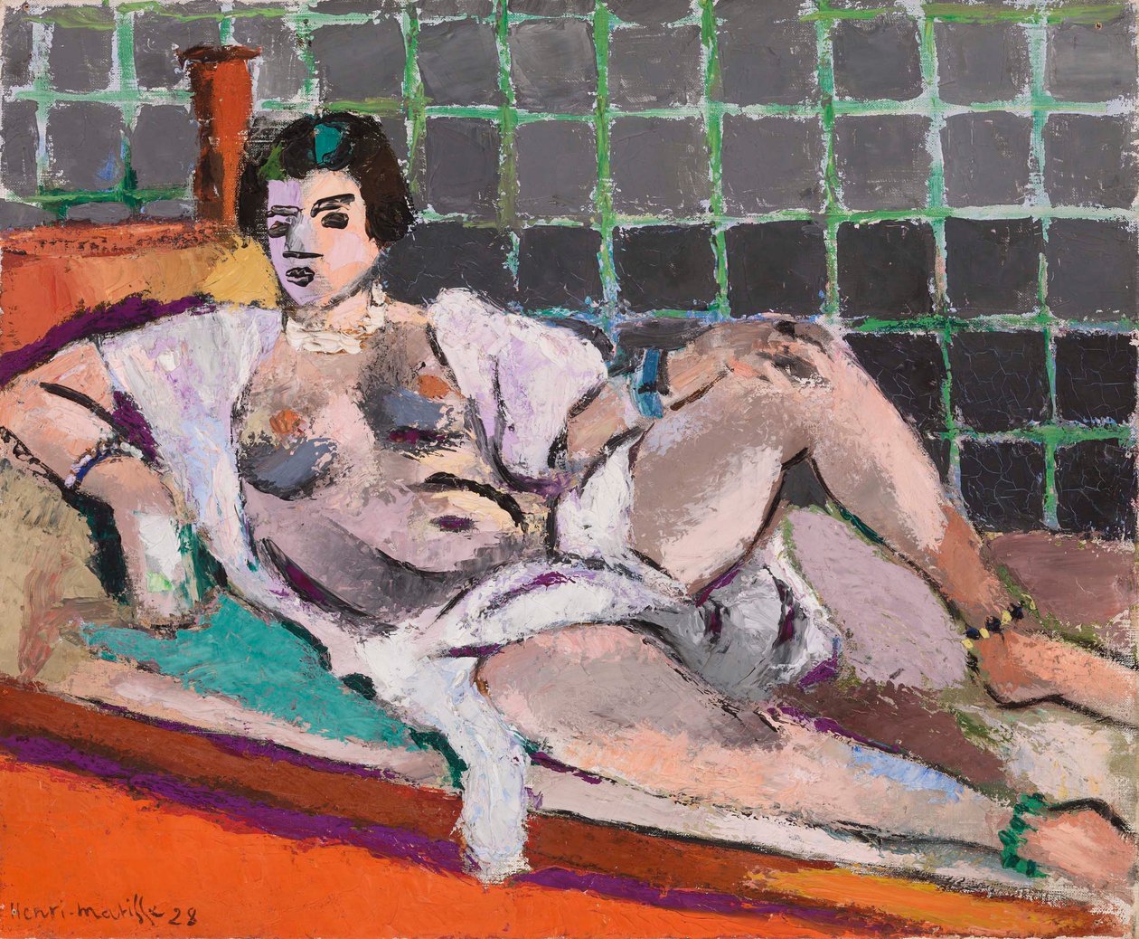 Makuuasennossa oleva odalisko (Nu étendu) tekijältä Henri Matisse