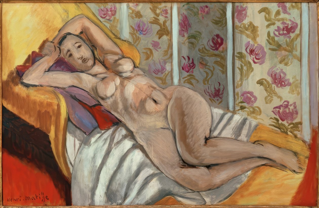 Makuuasennossa alasti tekijältä Henri Matisse