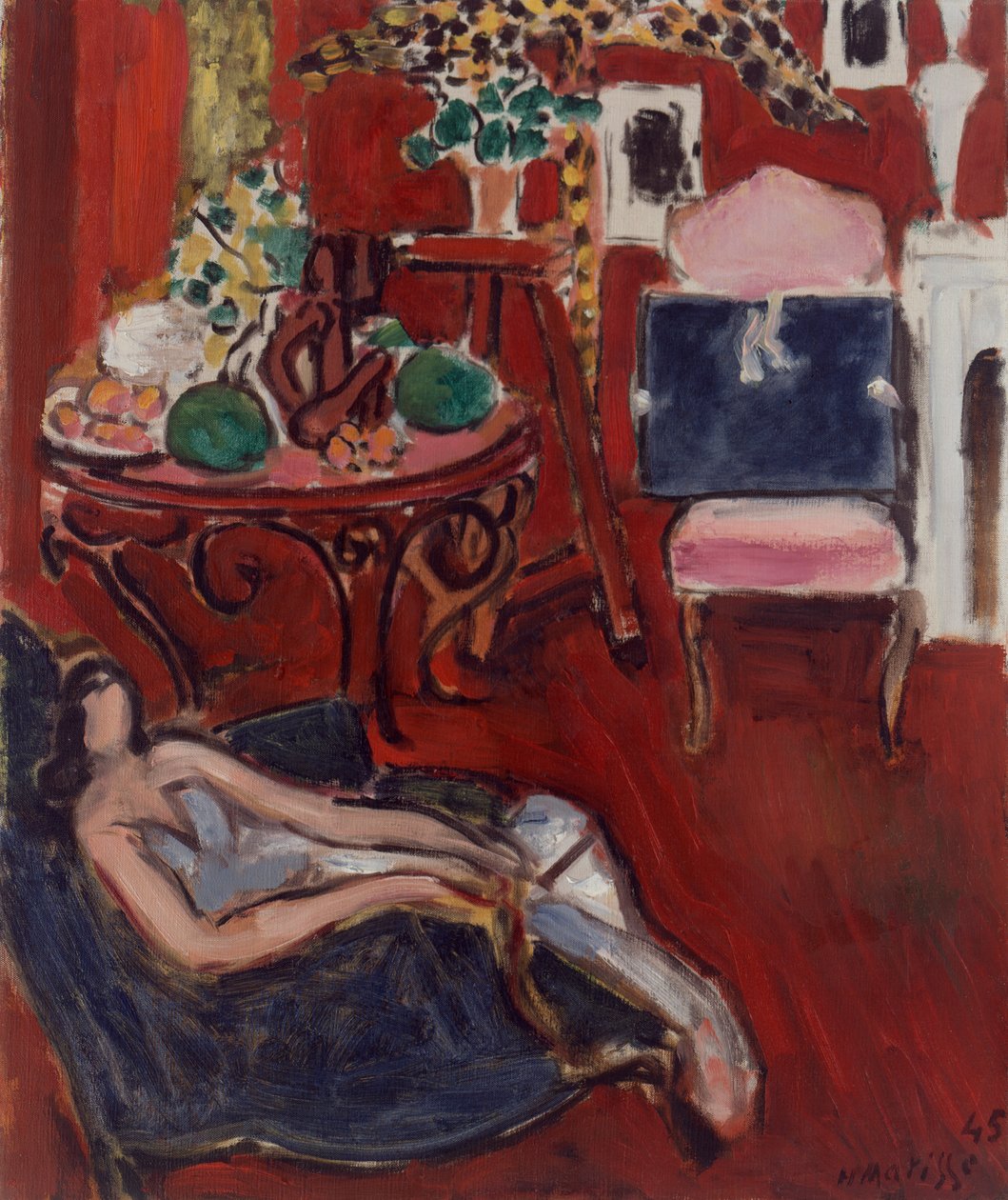 Punainen interiööri tekijältä Henri Matisse