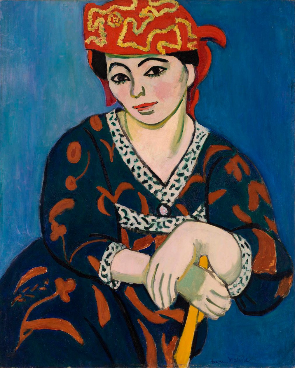 Punainen Madras-päähine (Le Madras rouge) tekijältä Henri Matisse