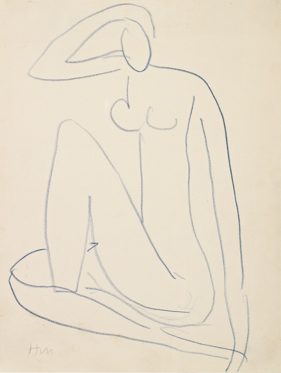 Istuva naishahmo tekijältä Henri Matisse