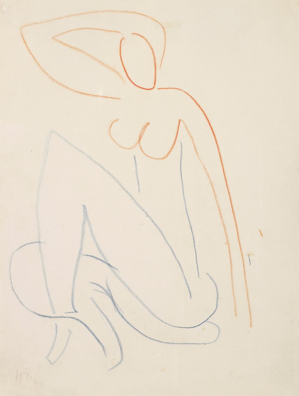 Istuva naishahmo tekijältä Henri Matisse