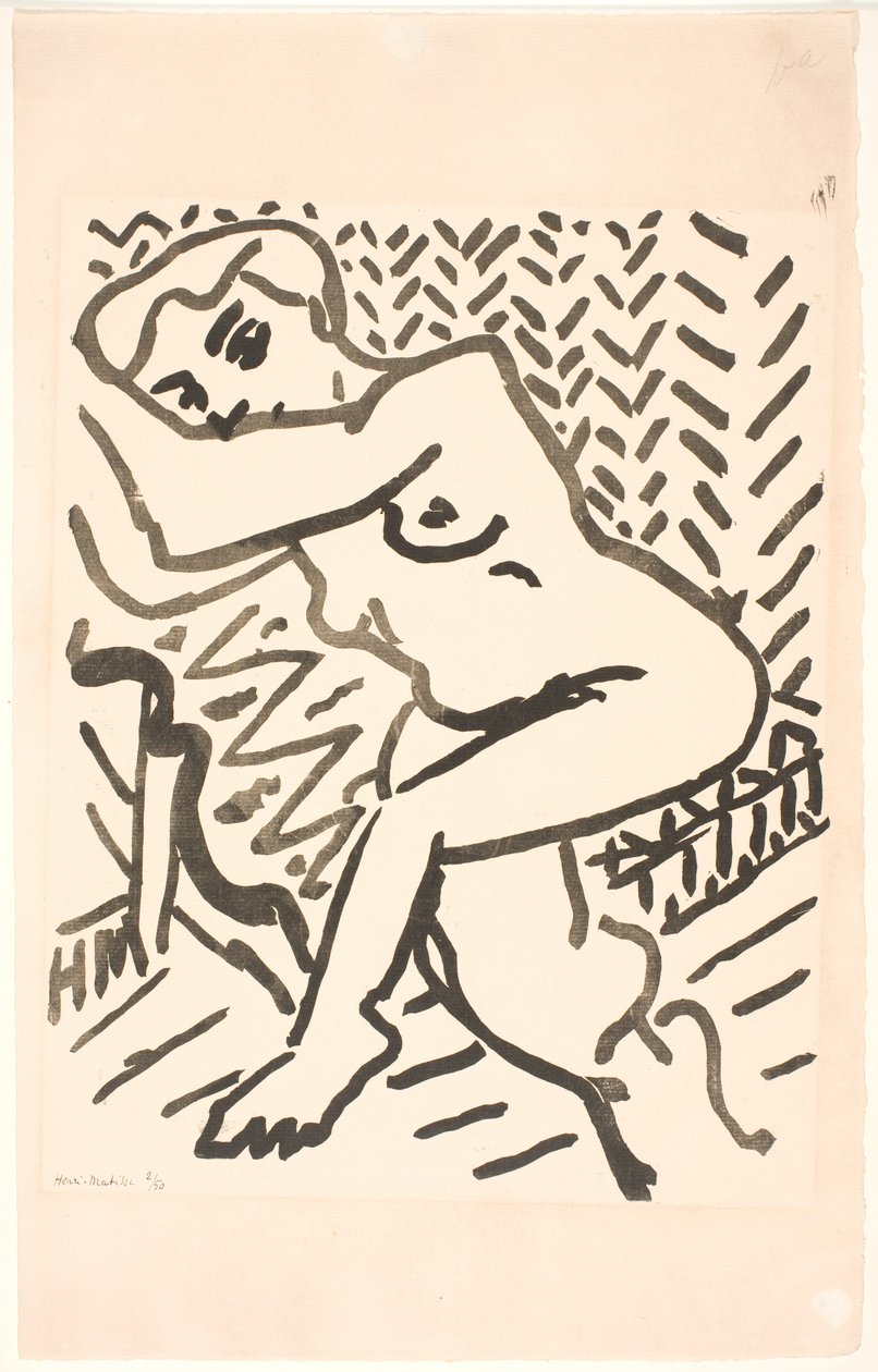 Istuva alaston tekijältä Henri Matisse