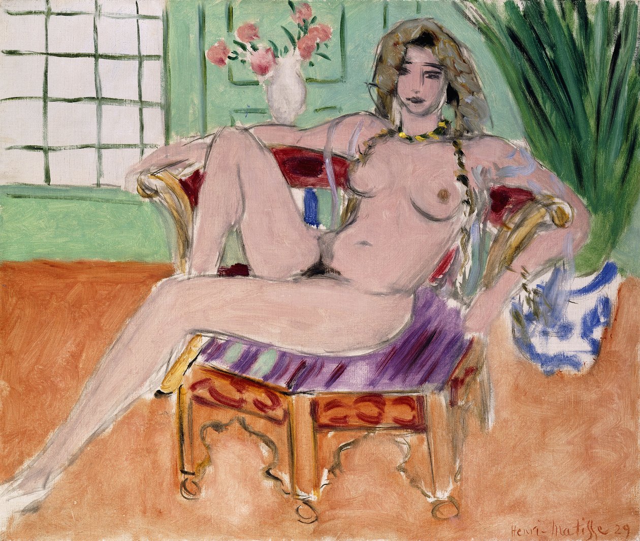 Istuva odalisko tekijältä Henri Matisse