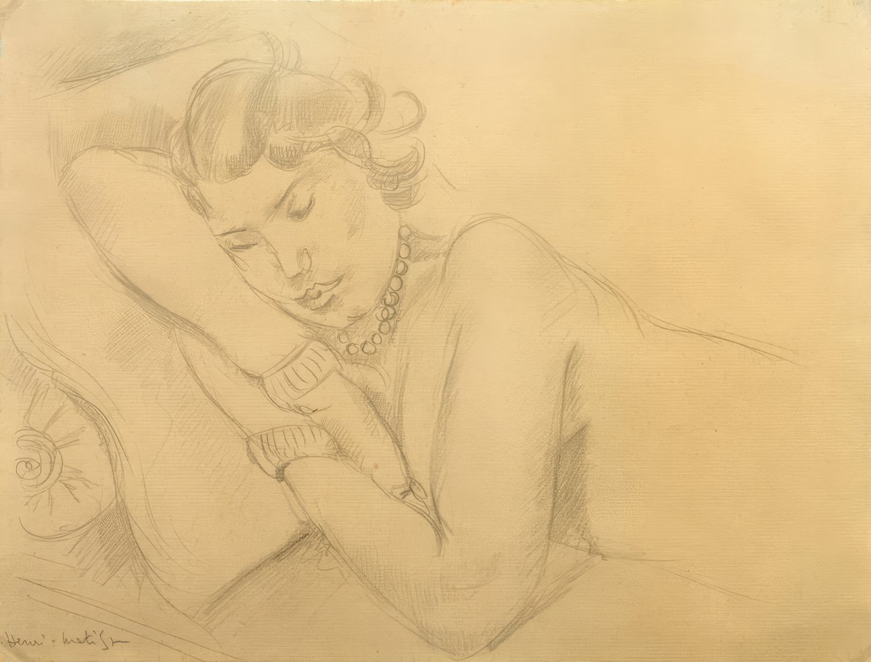 Nukkuva nainen tekijältä Henri Matisse