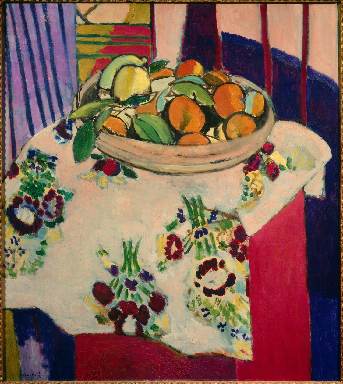 Asetelma appelsiinien kanssa 1912 (öljy kankaalle) tekijältä Henri Matisse