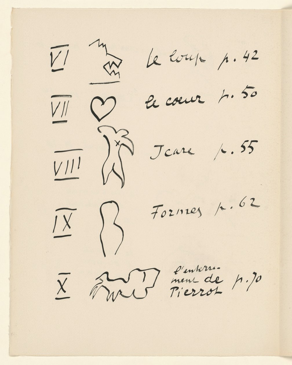 Kuvataulukko 2. Teoksesta "Jazz". S. 150 tekijältä Henri Matisse