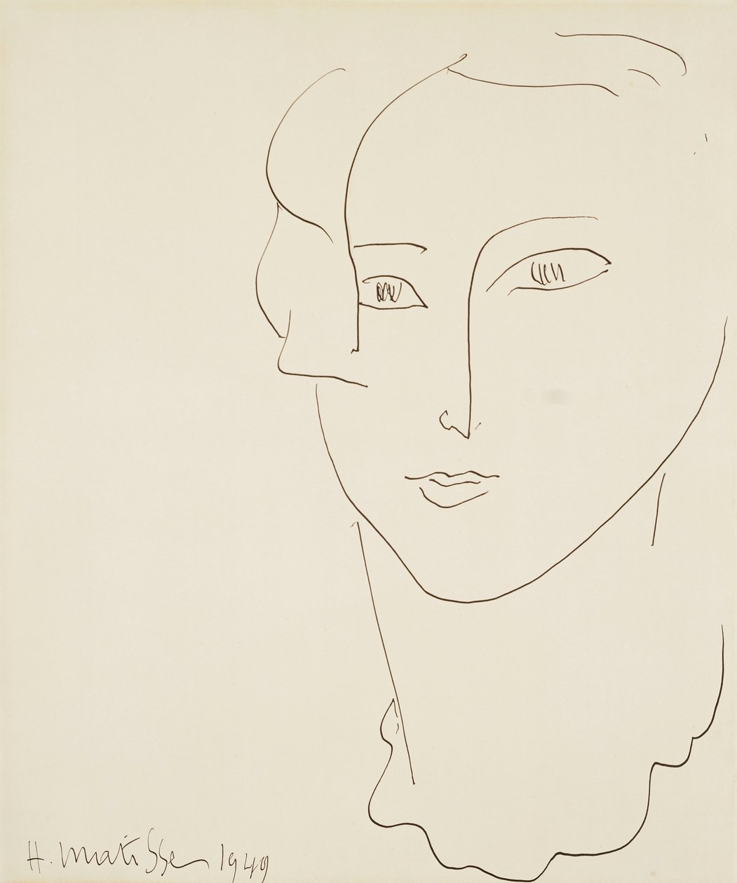 Naisen pää tekijältä Henri Matisse
