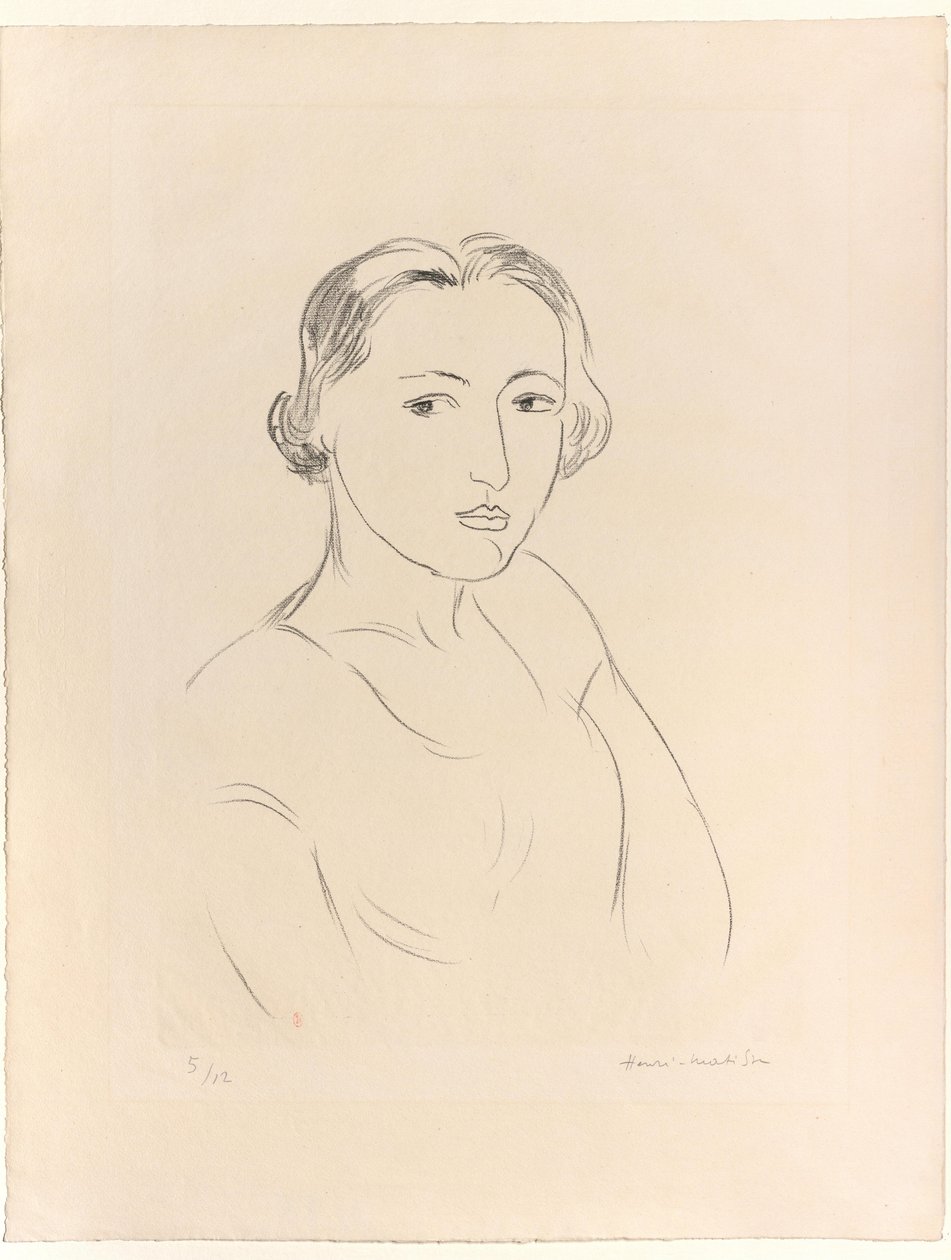 Nuoren naisen pää tekijältä Henri Matisse