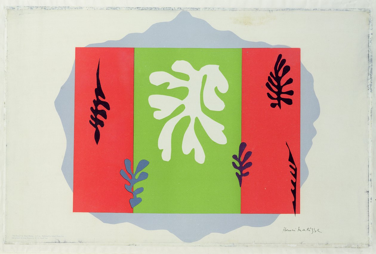 Tanssija (värilitografia) tekijältä Henri Matisse