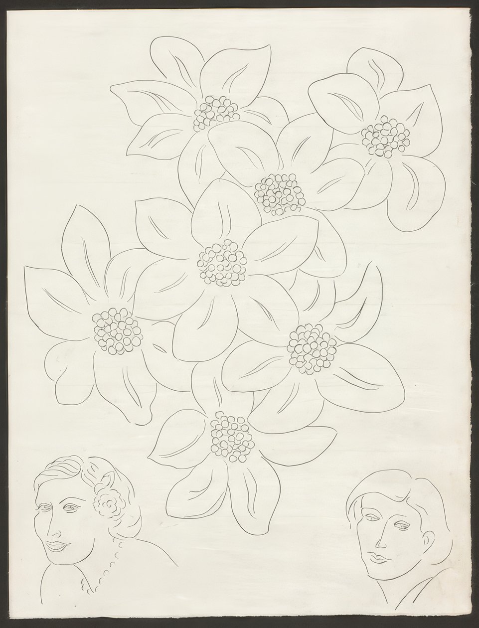 Kukkia, levy kuusi teoksesta Poesies de Mallarmé. tekijältä Henri Matisse