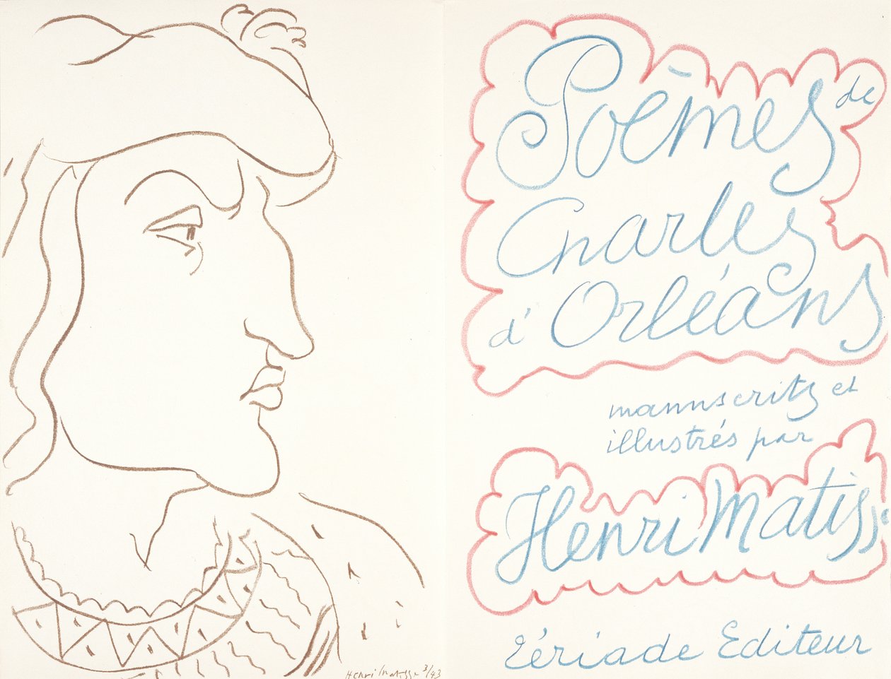 Kaarle Orléansilaisen runot, 25. helmikuuta tekijältä Henri Matisse