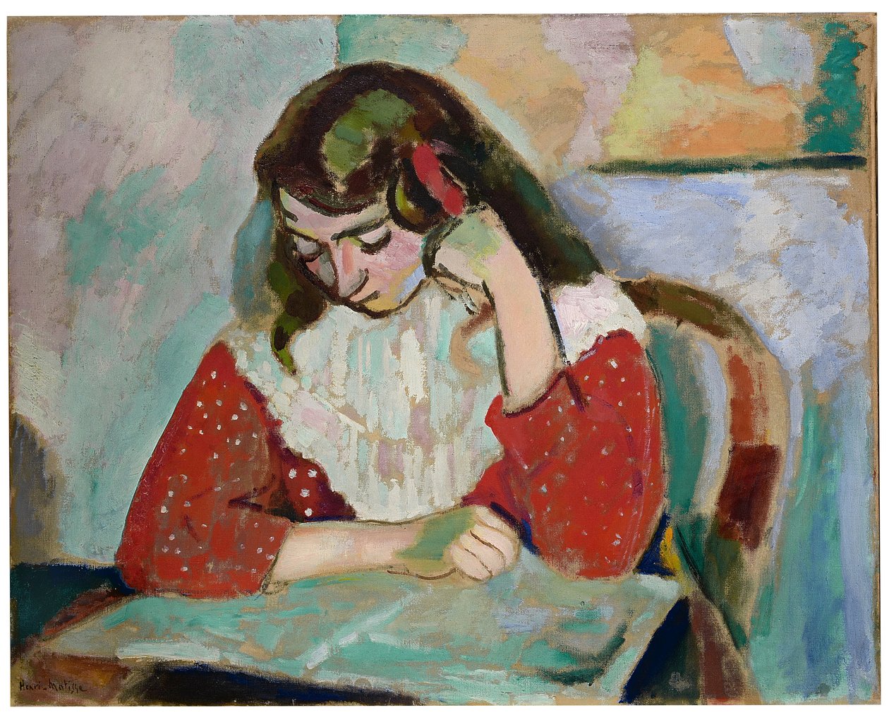 Lukija, Marguerite Matisse tekijältä Henri Matisse
