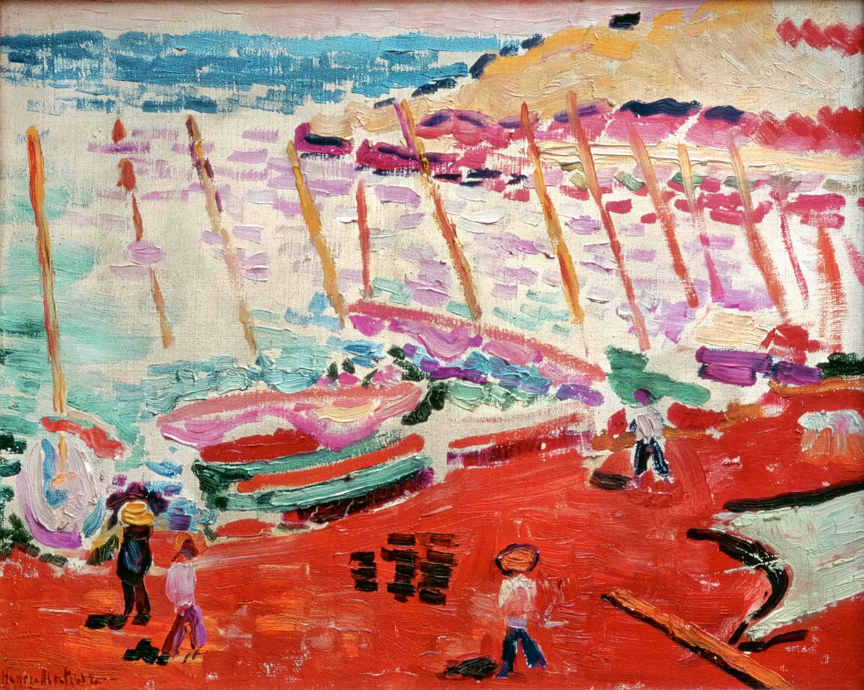 Punainen ranta, Collioure, kesä 1905 (öljy kankaalle) tekijältä Henri Matisse