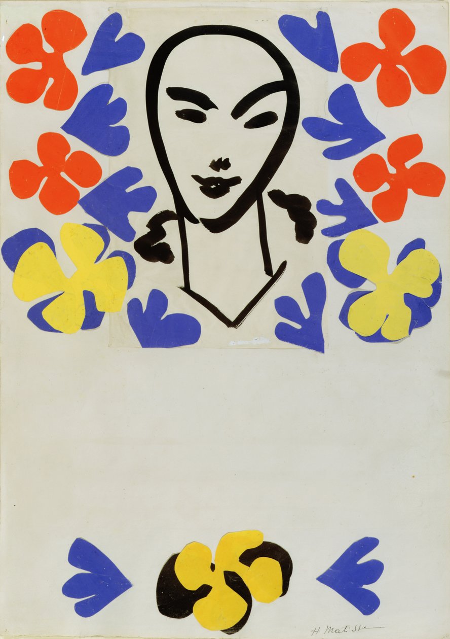 The Sculpture of Henri Matisse, juliste (kollaasi) tekijältä Henri Matisse