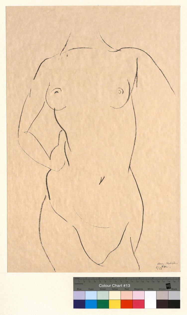 Rintakehä edestä katsottuna tekijältä Henri Matisse