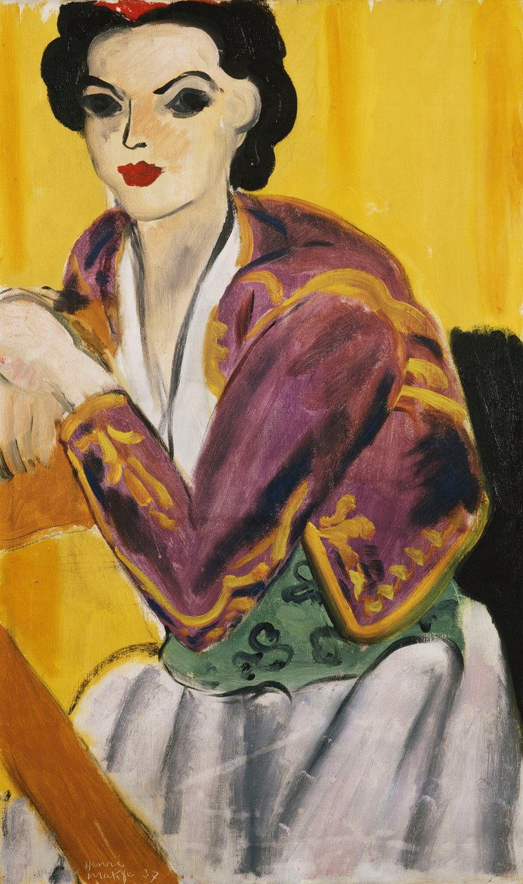 Violet Bolero 1937 (öljyä kankaalle) tekijältä Henri Matisse