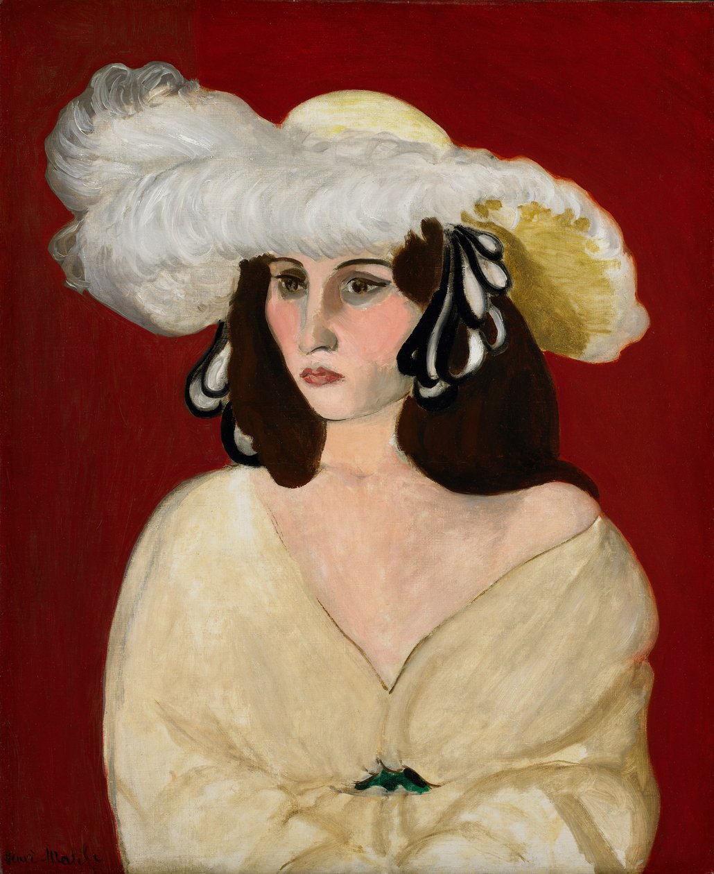 Valkoiset höyhenet tekijältä Henri Matisse