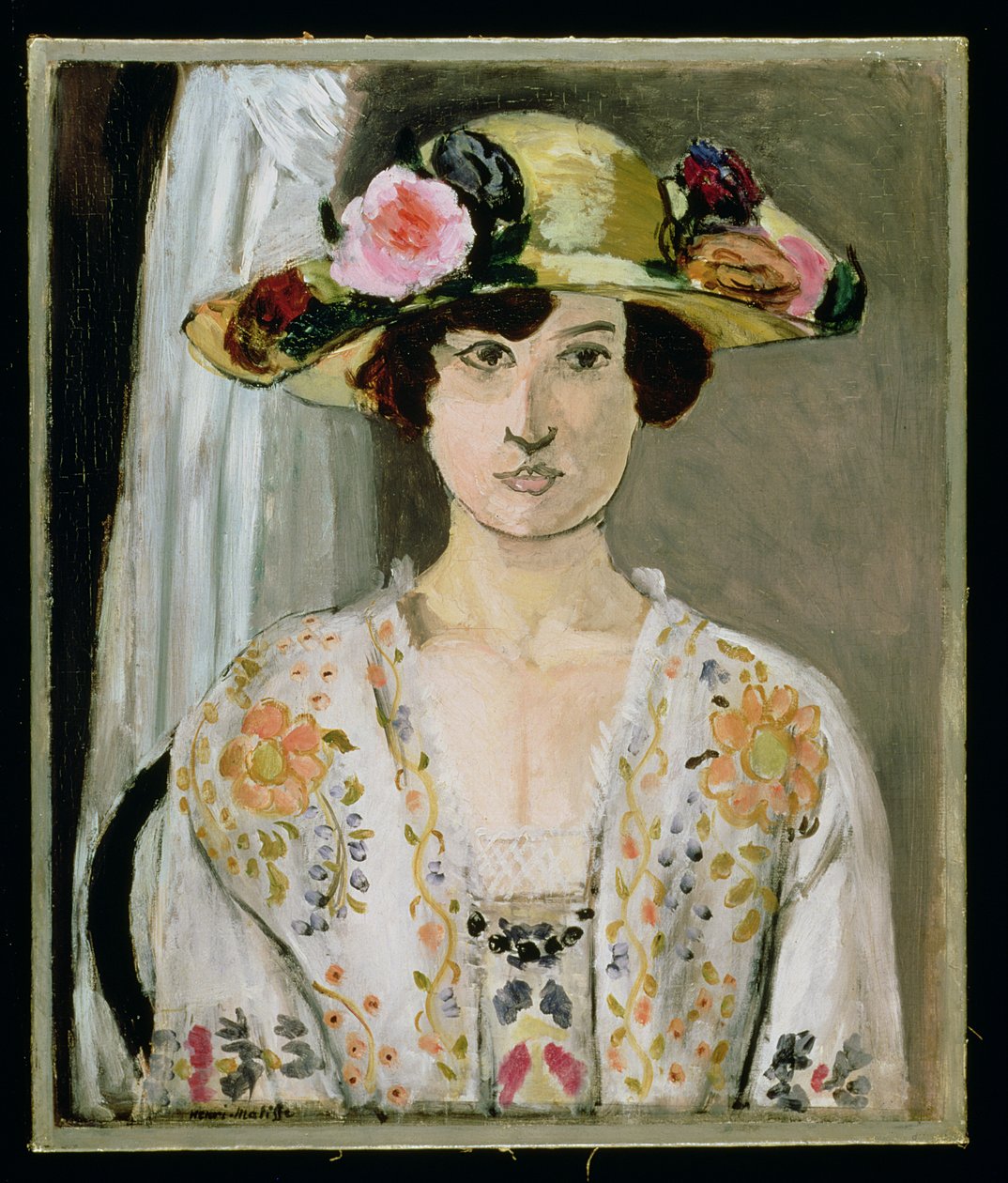 Nainen hattu päässä, noin 1920 (öljy kankaalle) tekijältä Henri Matisse