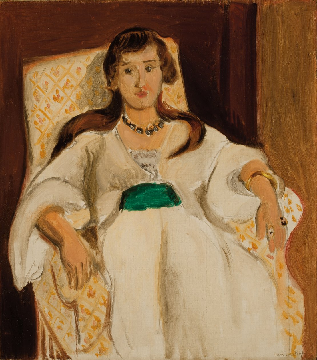 Nainen nojatuolissa; Femme au fauteuil tekijältä Henri Matisse