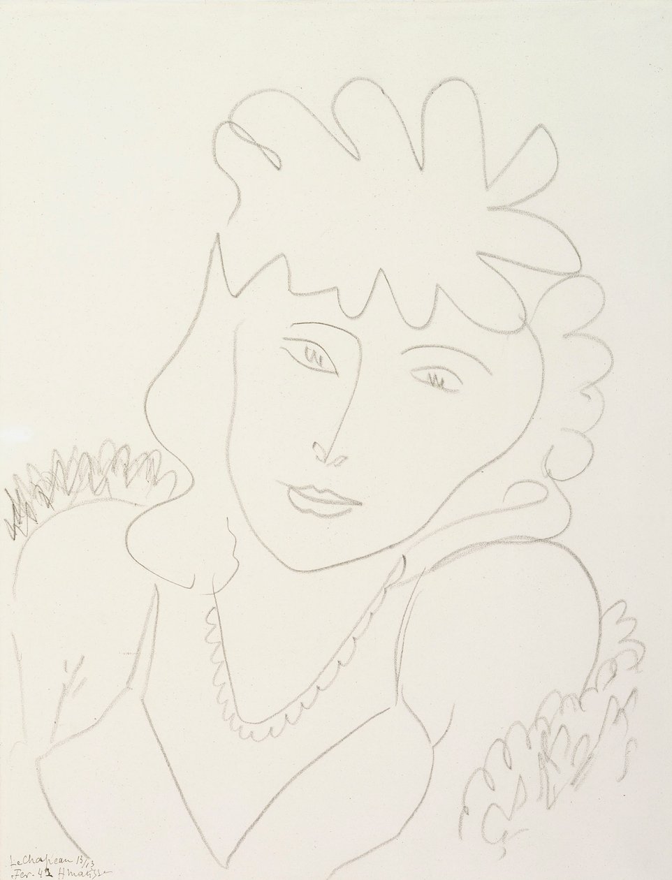 Nainen ja hattu tekijältä Henri Matisse