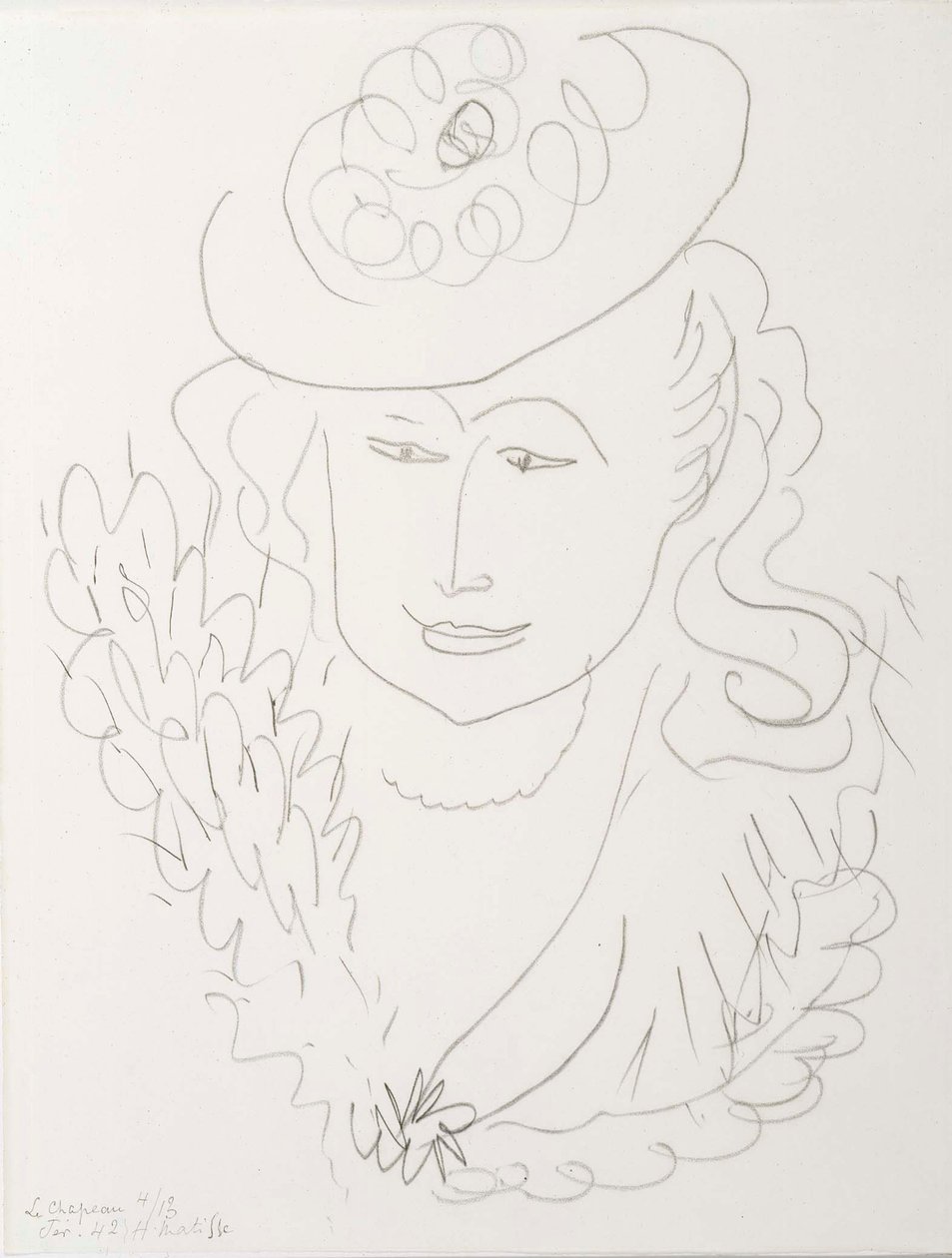 Nainen ja hattu tekijältä Henri Matisse
