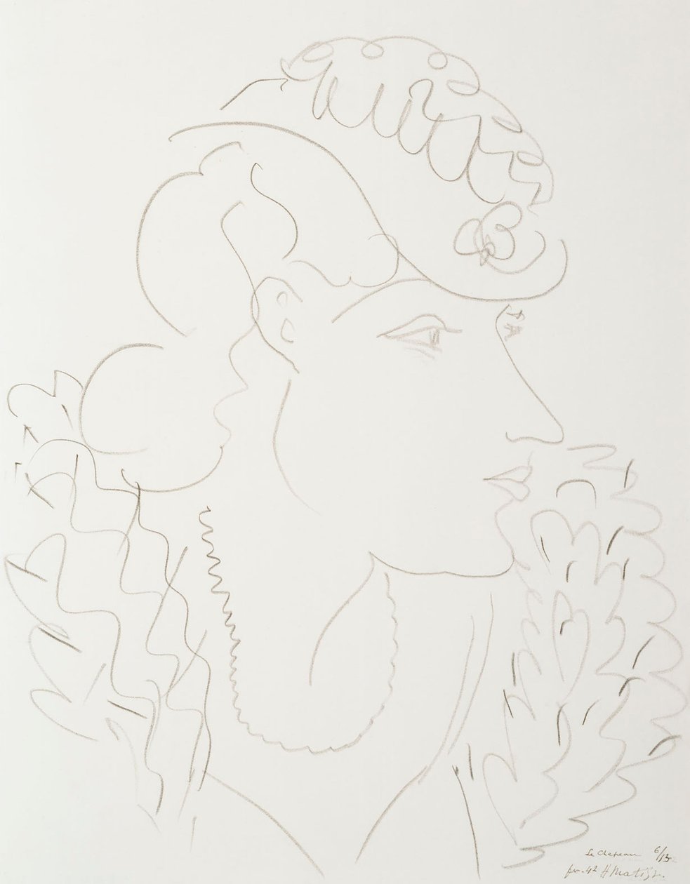 Nainen ja hattu tekijältä Henri Matisse