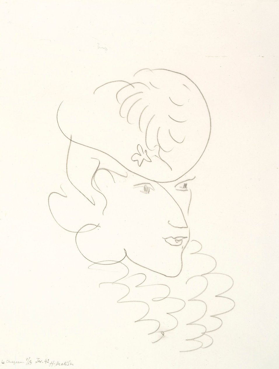 Nainen ja hattu tekijältä Henri Matisse