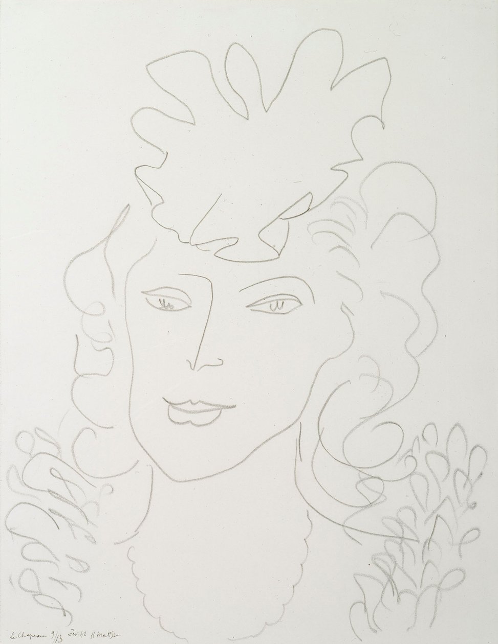 Nainen ja hattu tekijältä Henri Matisse