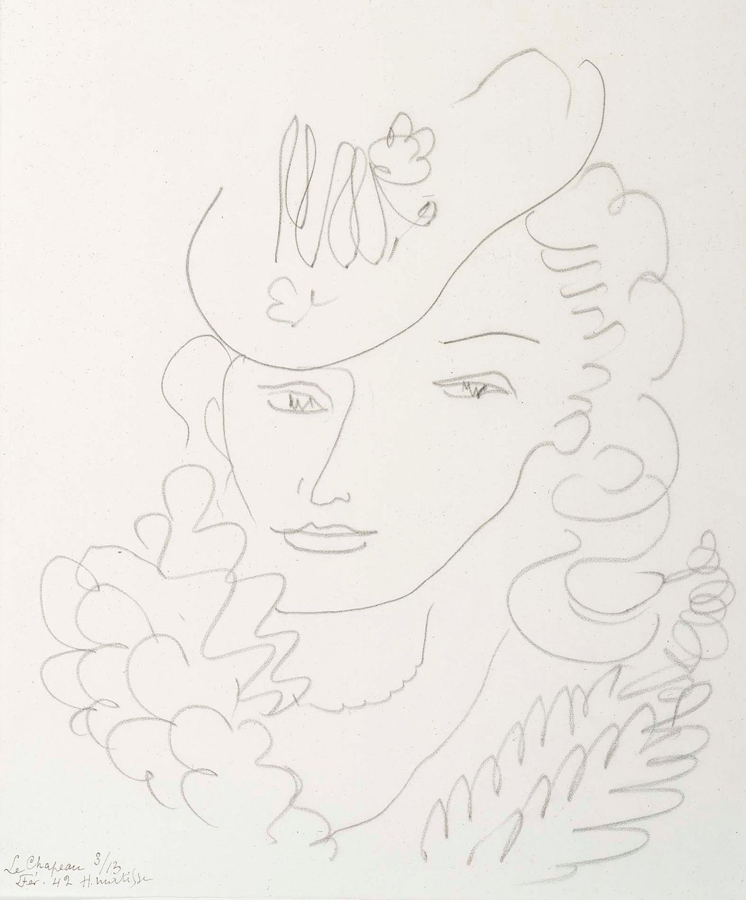 Nainen ja hattu tekijältä Henri Matisse
