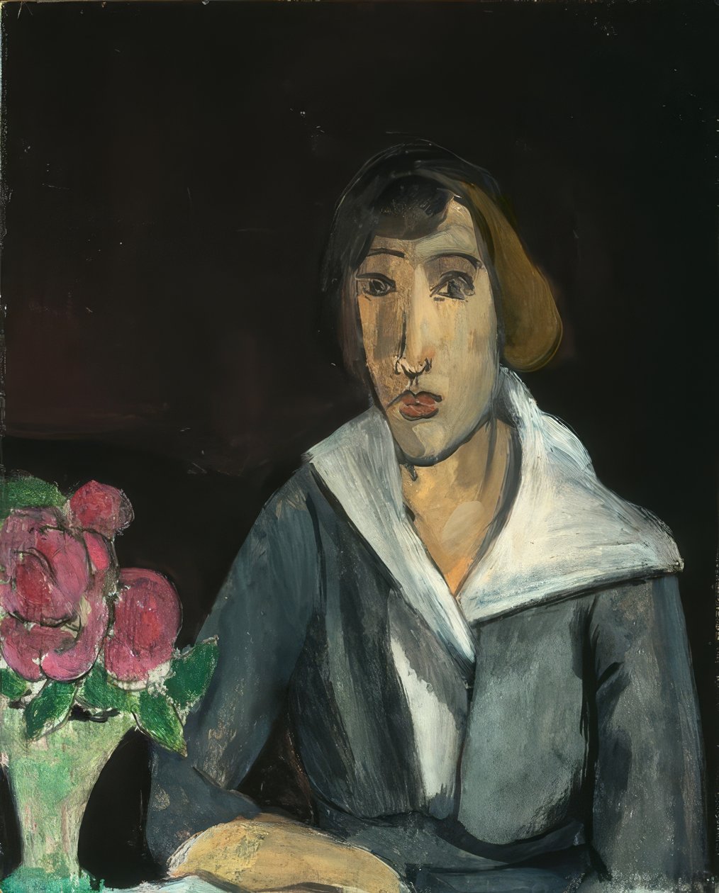 Nainen ruusujen kanssa tekijältä Henri Matisse