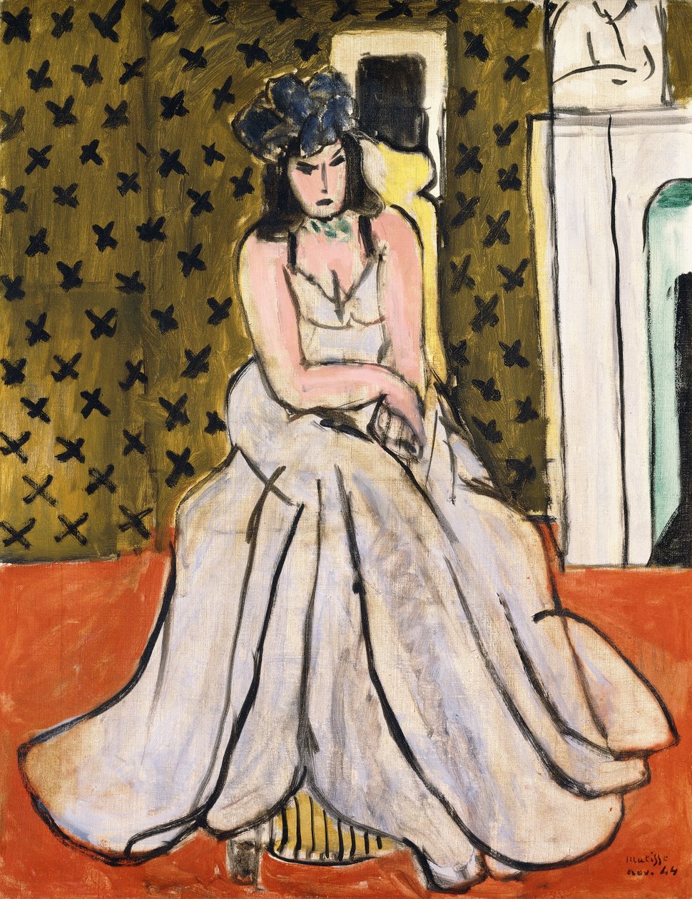 Nainen, jolla on sininen hattu tekijältä Henri Matisse