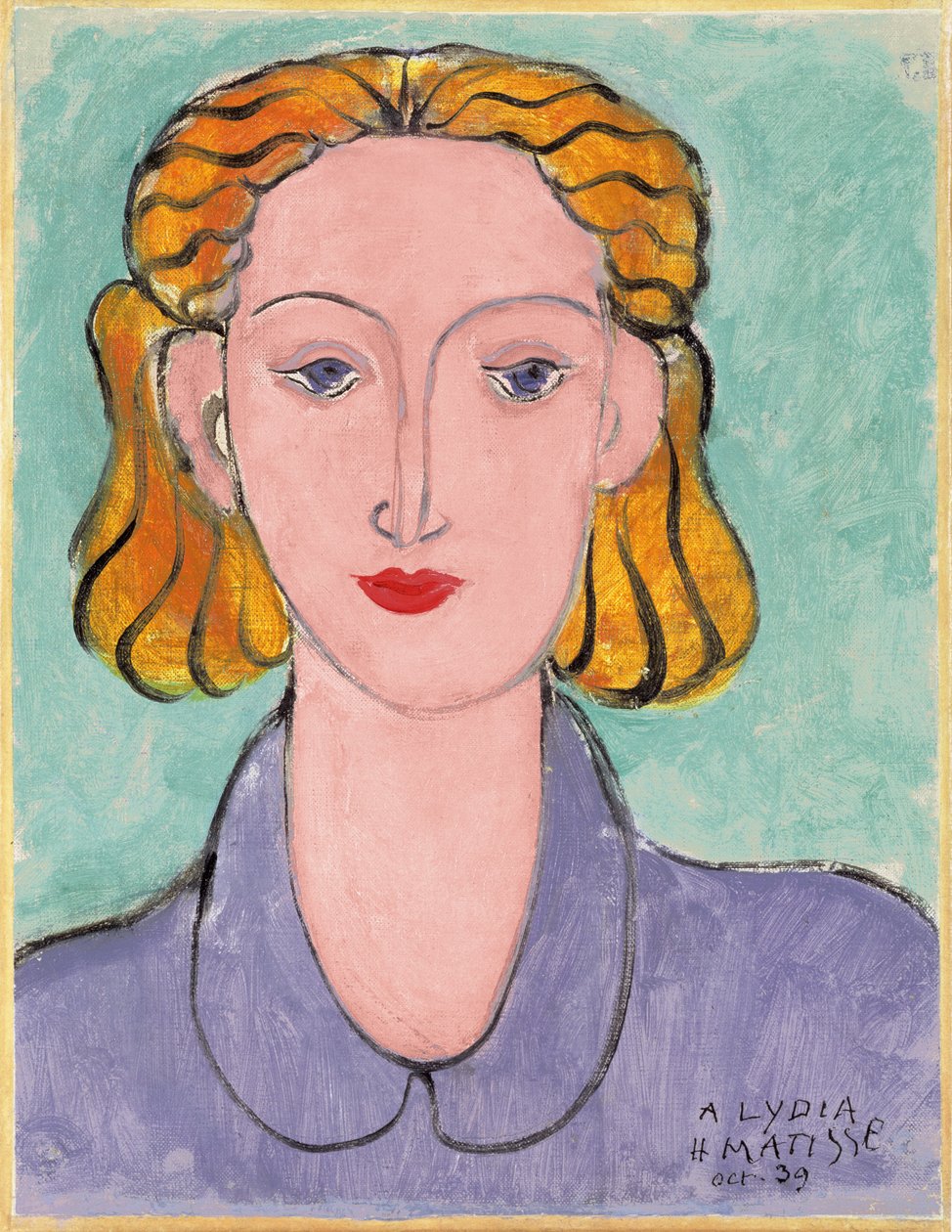 Nuori nainen sinisessä puserossa (L.N. Delektorskajan muotokuva) tekijältä Henri Matisse