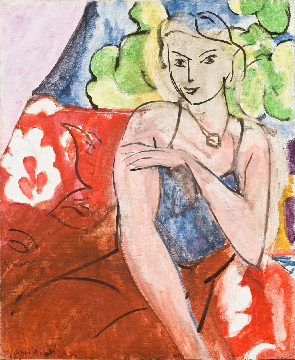 Nuori tyttö istumassa (La Biche) tekijältä Henri Matisse