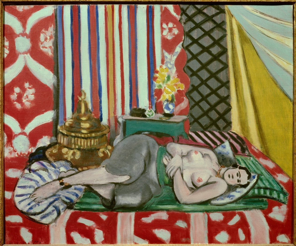 Odalisque a la culotte grise 1925 (öljy kankaalle) tekijältä Henri Matisse