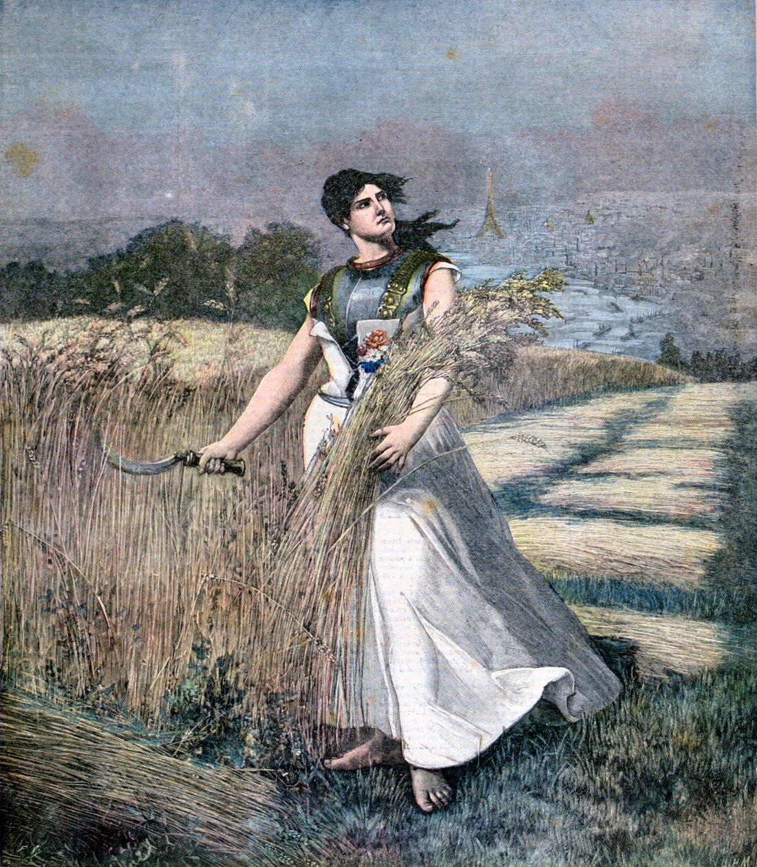 Allegoria Ranskasta, 1891 tekijältä Henri Meyer