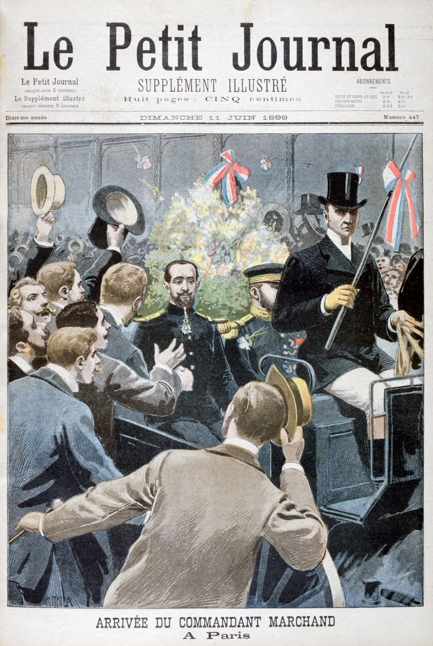 Komentaja Marchandin saapuminen Pariisiin, 1899 tekijältä Henri Meyer