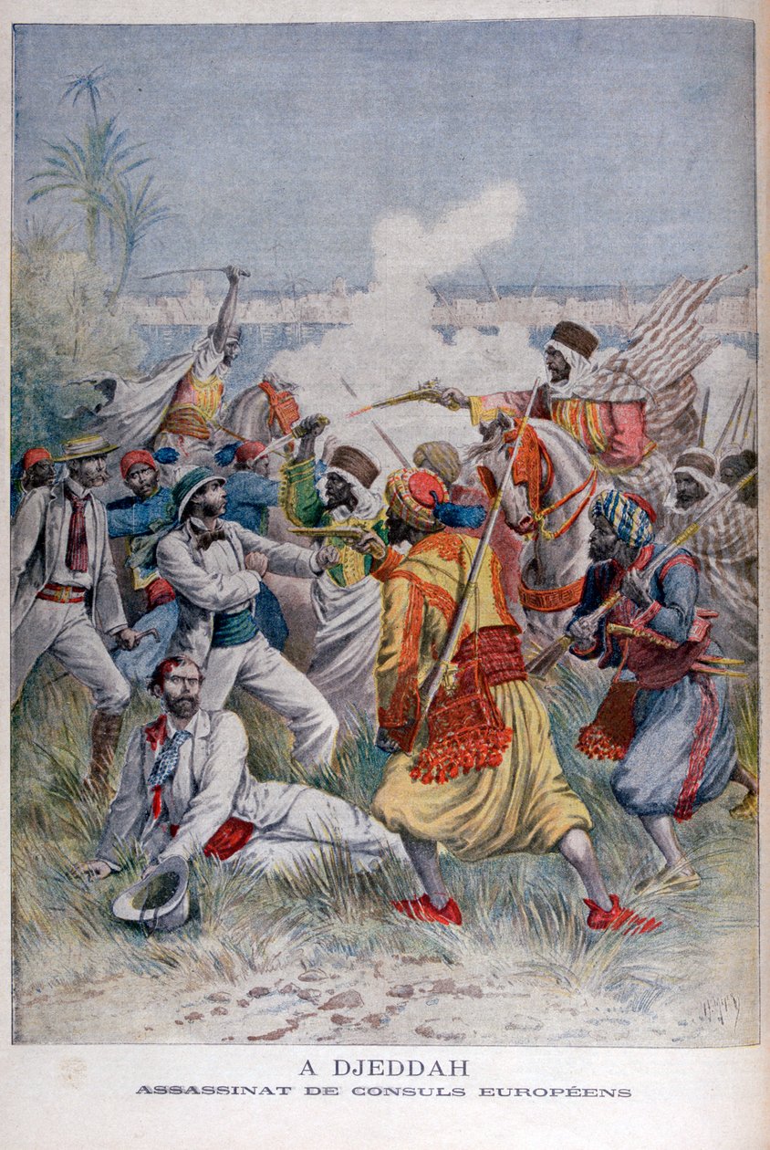 Euroopan konsulien salamurha, Djedda, 1895 tekijältä Henri Meyer