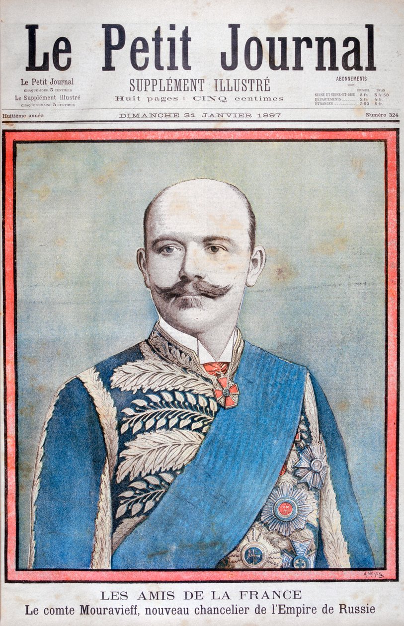 Kreivi Mouravieff, Venäjän ulkoministeri, 1897 tekijältä Henri Meyer